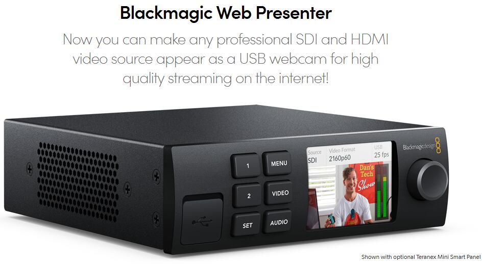 Blackmagic 发布SDI、HDMI转USB及视频切换产品，提供高质量互联网直播